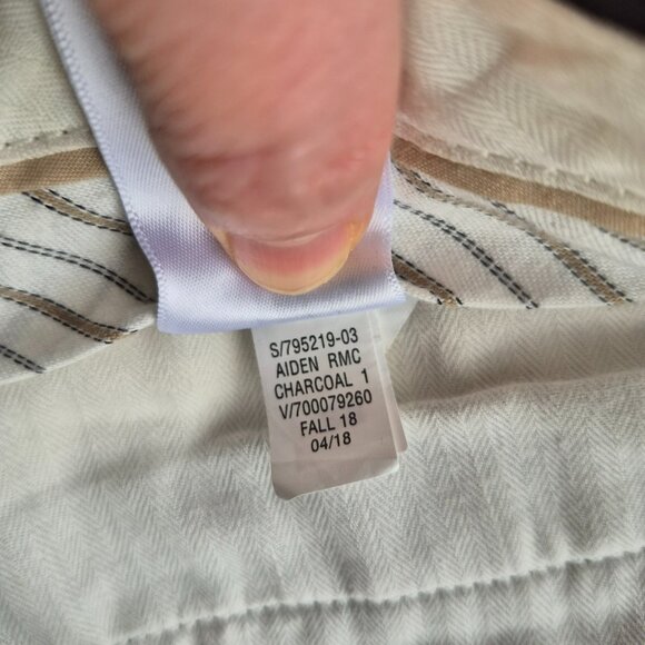 Banana Republic Aiden Slim Fit Chino Pants Charcoal 34" x 36" - Picture 12 of 15